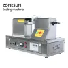 Sealers ZONESUN Semi Automatic Toothpaste Hand Sanitizer Cream Soft Tube Ultrasonic Sealing Machine