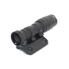 Accessories WADSN Tactical Flashlight Offset Mount For Surefir M600 M300 Scout Lights Base For Airsoft Geissele SMR HK416 MLok Keymod Rails