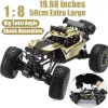 Bilar stora 50 cm överdimensionerade RC -bil 4wd 1: 8 legering klättring berg hög hastighet offroad fordon julklappar för barn bil