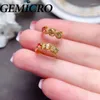 Boucles d'oreilles GEMICRO 925 STERLING NATUREL NATUREL SAPPHIRE COLORFE POUR FEMMES ANNIVERSAIRE DE MARIAGE FEUX BIJOURS FEMMES FILLES