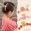 Haarzubehör neue Kinder süße süße Bogenfrucht Herzhai Clip Haarnadeln Mädchen schöne Acrylkrallen Clips Kinder Mode Haarzubehör Accessoires