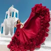 A-line prom-jurken kralen kranig plattelandsjurk jurk lieverd backless decoratie afneembare trein op maat gemaakte plus size feest avondjurk Vestido de noite
