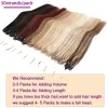 Extensions Sego 1G/Strand 50g Human Hair 8D Hair Extension Invisible Mini Silicon Micro Link Pärlor Nano Ring Natural Hair for Girls