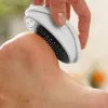 Massager 1 stcs pedicure voetverzorging gereedschap voetbestand exfoliëren callus cuticleremover thuisgebruik roestvrijstalen massage zorg ovale eiervorm