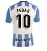 23/24 CF Malaga Soccer Jerseys 2023/2024 Away Juanpi Luis Munoz Febas Adrian Football Shirt Burgos Casas Juankar Camiseta de Futbol Juande Febas Uniforms Men Kids Kit