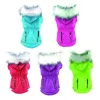 Jassen Pet Warm Hooded Puppy Coat Jackets Winter Dog Dessen voor kleine honden Pet Down Parkas Chihuahua Pug Franse bulldog kleding