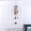 Figurines décoratives 1pcs Fashion Wind Chimes Outdoor Garden Porch Balcon Decoration Home Retro Metal 9 Pipe Creative Room Decor