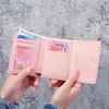 Billeteras para mujeres billetera corta pequeña tiburón de tarjetas múltiples hechas a mano de tres veces monedas de monedas de monedas de monedas simplicidad simple