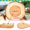 Brosses Brosse et peigne de cheveux pour bébé pour massage nouveau-né douche de baignoire Custom Logo Peigne pour les cheveux mini pinceau bébé brosse à cheveux en bois pour gamin