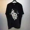 Saint Michael T-Shirt Männer Frauen T-Shirt weiße Geistermaske gewaschen schwarze Kurzarm-Top-T-Shirt
