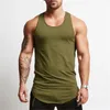 Bodybuilding Brand Solid Tank Top Men String Tankop Fitness Singlet Sleeveless Shirt Workout Man Underthirt Gym Clothing 240415