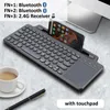 لوحة المفاتيح اللاسلكية فتحة بطاقة Bluetooth Slot Numeric Keypad لنظام Android iOS Desktop PC PC Gamer 240419