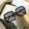 Sunglasses Frames Vintage Oversize Square Big Frame Women Sun Black Fashion Gradient Female Glasses