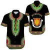 Chemises décontractées pour hommes Burundi Flag Carte Graphique pour hommes Vêtements Hawaiian Short à manches africain Country Blouses National Emblem Tops