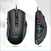 Mice Wired Gaming Mouse 7200 Dpi Pc Gamer Gaming Laptops Ro Software Wired Glowing Mouse 10 Button Rgb Mouse for Computer Pc Gamer