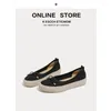 Casual Shoes 2024 Flat Women Single Sticked Platform Bow-Knot Soft Sole Loafers Spring and Summer