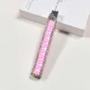 Novelty DIY Diamond Cute Lighter Smoking Accessories Pink Refillable Butane Torch Without Gas Lighters Gift For Girls (Without Fuel)