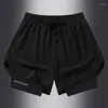 Men's Shorts Sport Men Sportswear Double-Deck Running Gym Beach Jogging Bottoms Women Summer Fitness Training Quick Dry Pants