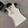 Hochwertige Laufweste Frauen Körperform Weste trendige Frauenkleidung Casual Weste Schlampe Weste 100% Cottom tägliches Outfit schwarz weiße Tops ärmellose T -Shirts