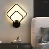 Lâmpada de parede moderna minimalista luzes LEDs de cabeceira de cama de cabeceira nórdica El Staircase