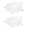 1P Home Closet Organizer Case Dustproof Stack Shoesbox 240411