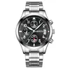 Armbandsur Nibosi Mens Watches Top Brand Luxury Sport Watch Waterproof Quartz Male Clock Casual Military Wristwatch Relogio Masculino 240423