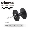 Accessoires okuma hakai dt tous les rouleaux de pêche à la baitcast à profil bas en métal avec une bobine peu profonde et une bobine profonde de rechange