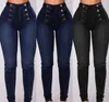 Женские джинсы 2024 европейские и американские двойные грудные сдержанные слабы