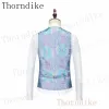 Костюмы Thorndike 3 PCS SET Blazers Bants Vest / 2022 Новые мужчины Профессиональные профессиональные классические модные банкетные костюмы