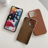 Hot Sell Luxury Leather hårt fodral för iPhone 15 14 Pro Max 13 12 Pro 14 Plus 11 X Xs XR 7 8 Plus Cover