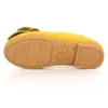 2024 mode flickor skor pu läder med stor bowtie godis färg barn sandaler slipon barn casual 2136 mjuk 240415