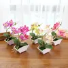 Dekorative Blumen künstliche Blumenschmuck Doppelgabel Phalaenopsis Creative Bonsai (mit Töpfen) Pflanzenpflanzen FZ129