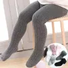 Leggings mignons bébé filles en mesh cols tricots print