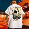 Mens vintage Funny Tees de manga curta verão plus size tshirt graphic haval tops casuais y2k estilo impressão emo roupas 240412