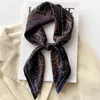 100% Real Silk Handkerchief Scarf Women Fashion Foulard Satin Shawl Scarves Big Square Hair / Head Scarves Bandana Hijab 240418