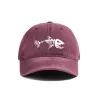 Softbol Fishbone Baseball Cap Summer Distese Dad Hats Hombres de pesca al aire libre Cazas de huesos de pescado MZ496