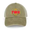 Berets TWA Airlines - Vintage Logo Classic T -Shirt Cowboy Hat Party Sunhat Streetwear Caps Women Men's