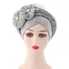 Etnische kleding Fashion African Autogele Headie Nigeria Party Headdear Women Head Wraps Female Turban Cap with Diamonds