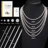 100% Pass Diamond Tester D Color VVS Mossanite 2mm-6,5 mm Iced Hip Hop Collier Femmes Bijoux Chaîne Moisanite Chaîne Moissanite