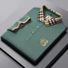 Mentes de chemises d'été Polos T-shirt Luxury Top Brand Coton Coton Shirt Brodery Imprimé de haute qualité Spring Luxury Italie Men T-shirt