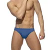 Männer Badebekleidung sexy Solid Herren Badeanzug Drawess Low Taille Schwimmschreibweise enge Bikini -Surfen Badebekleidung für männliche heiße Verkaufs Sommerstrand Shorts D240424