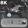 Drönare Ny Q6 DRONE GPS 8K Professionell Dual Camera 4K WiFi FPV Auto Hinder Undvikande vikning Quadcopter RC Distance Hold förkläde säljer