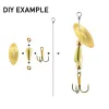 Accessories 120pcs Inline Spinner Making Kit Fishing Spinner Blade Trolling Spinnerbait Walleye Rig Taxes Rig Freshwater Bass Trout Crappie