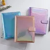 Färgglada Laser Creative Diary Binder Notebooks Girls Kawaii Fashion Hand Book Notepad MultiCocket Student School Supplies