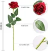 Finto vegetazione floreale 10 pezzi BATCH di rose artificiali rosse finti seta vera seta rose secca fiori per bouquet feste di nozze familiari decorazioni da giorno di San Valentino t240