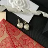 2024 Hartvormige ontwerp Gold-vergulde oorbellen Messing Designers Romantische liefde Wedding Gift Hoogwaardige sieraden oorbellen