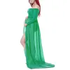 Supplies Sexy Summer Maternity Photography Props Pregnancy Long Dress for Photo Shoot Strapless Maxi Dresses Vestido