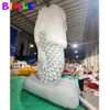 8mH (26ft) with blower Outdoor displayed giant led inflatable merlion Parade Advertising Lion Animal Cartoon Mascot For Sale