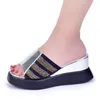 Dress Shoes Design Italian Women Wedges For Elegant Platform Heels Wedding Bridal Plus Size 42