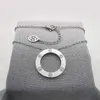 Trendy Design Halskette Neue klassische Perlenkette 18K All Circle Pair vielseitig mit Cart Original Halskette